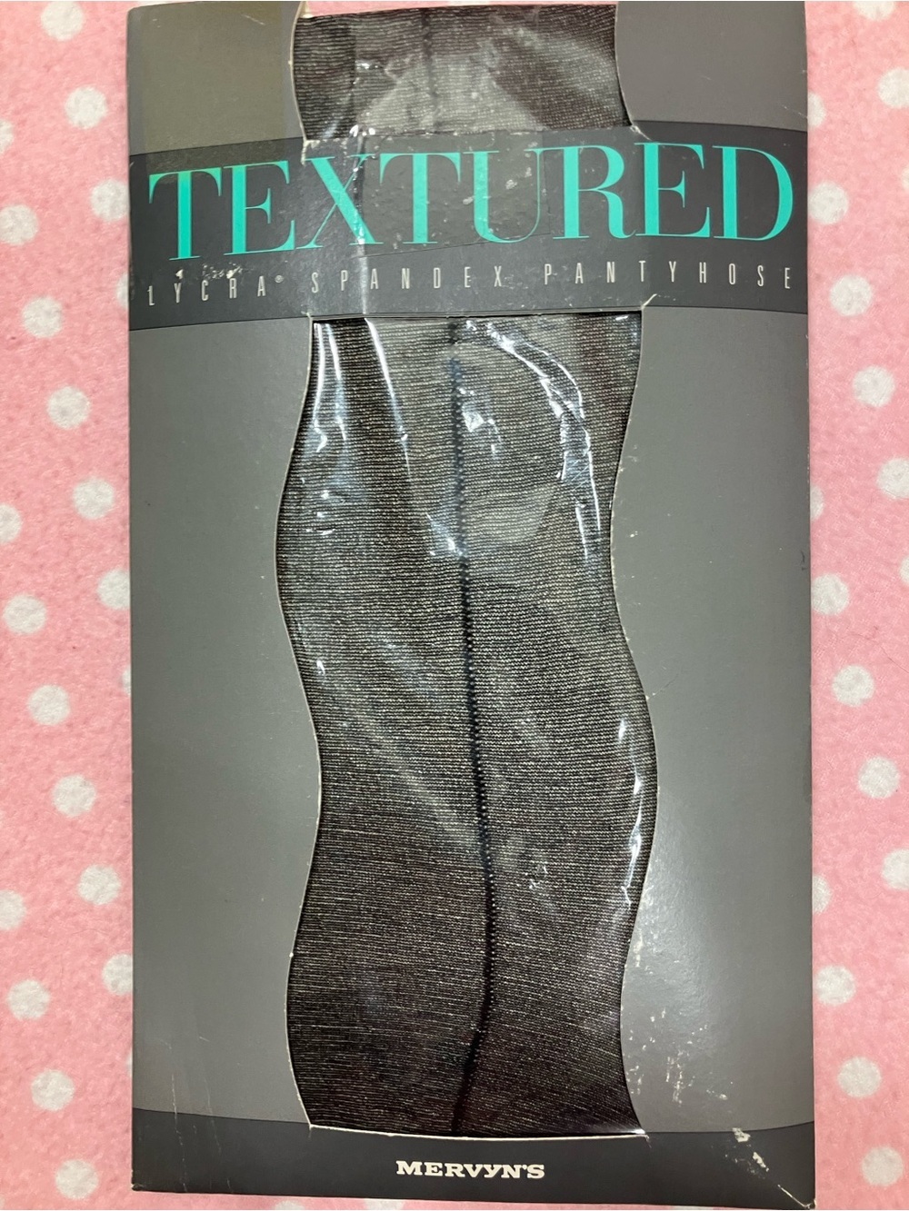 Textured Black Hosiery - Sheer Pantyhose